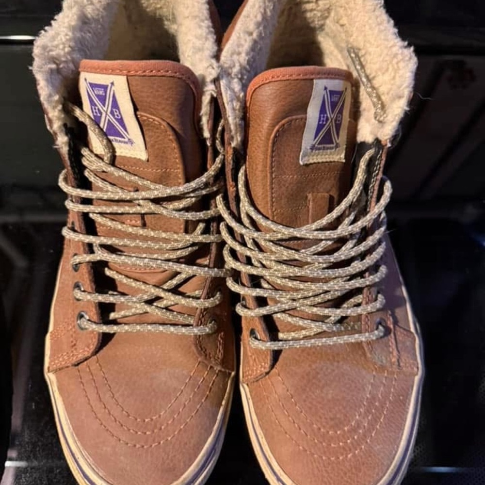 Brown High-Top Women's Shoes